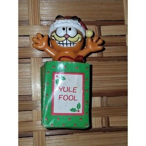 Vintage Garfield Yule Fool Christmas Ornament Enesco 1981 United Feature Syndica